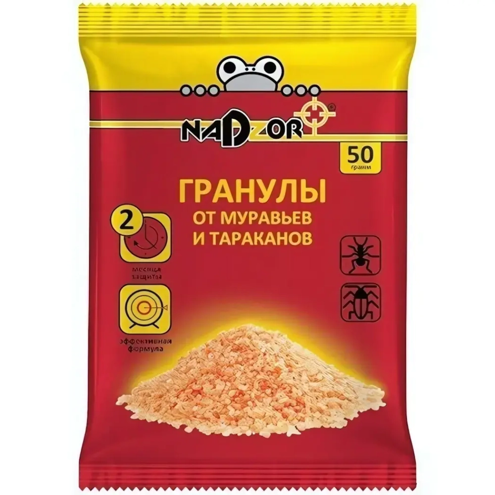 Гранулы от тараканов и муравьев 50гр «Nadzor» GRAN123