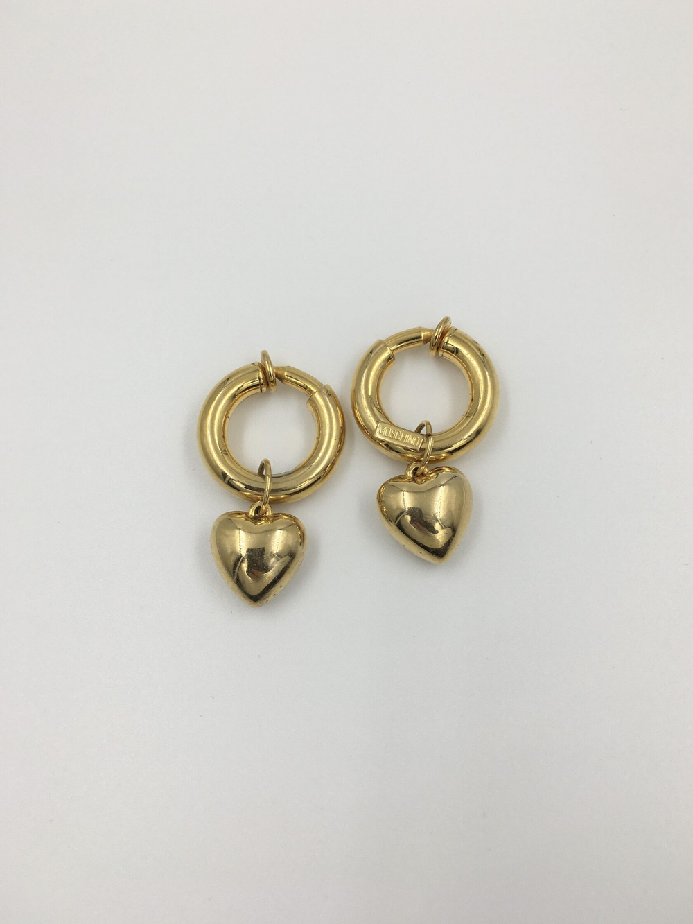 Клипсы кольца с подвесками Moschino