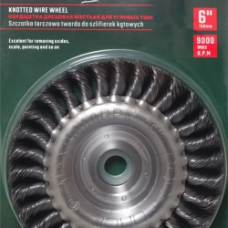Кордщетка дисковая стальная витая для УШМ 150мм, в блистере RockForce##Rock FORCE RF-BWF106
