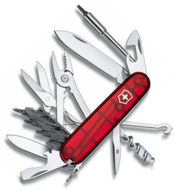 Нож Victorinox CyberTool, 91 мм, 34 функции, полупрозрачный красный