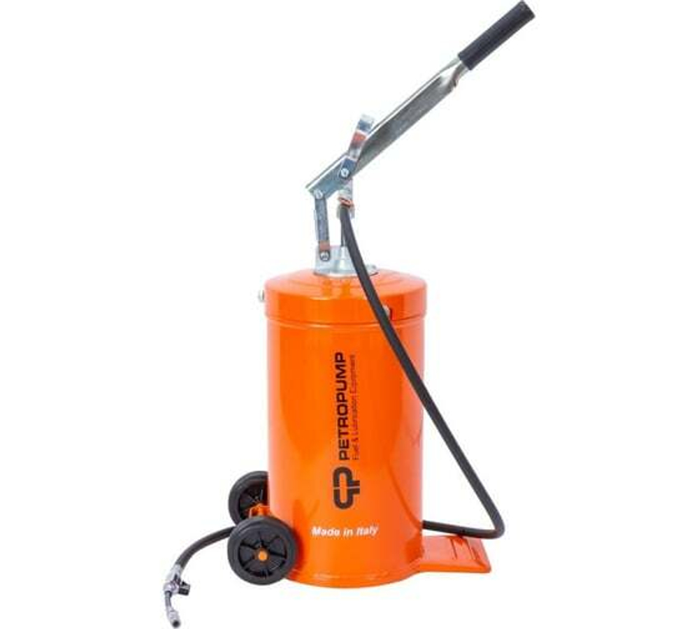 Ручной солидолонагнетатель Petropump 16 кг, с тележкой, 150 бар