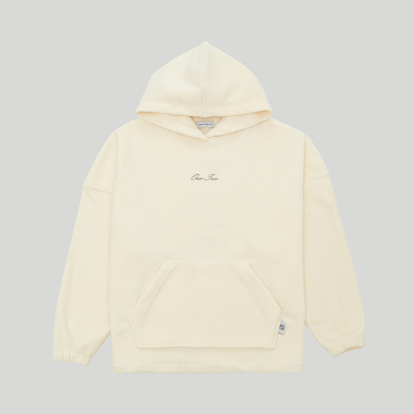 Drawstring Hoodie Cream