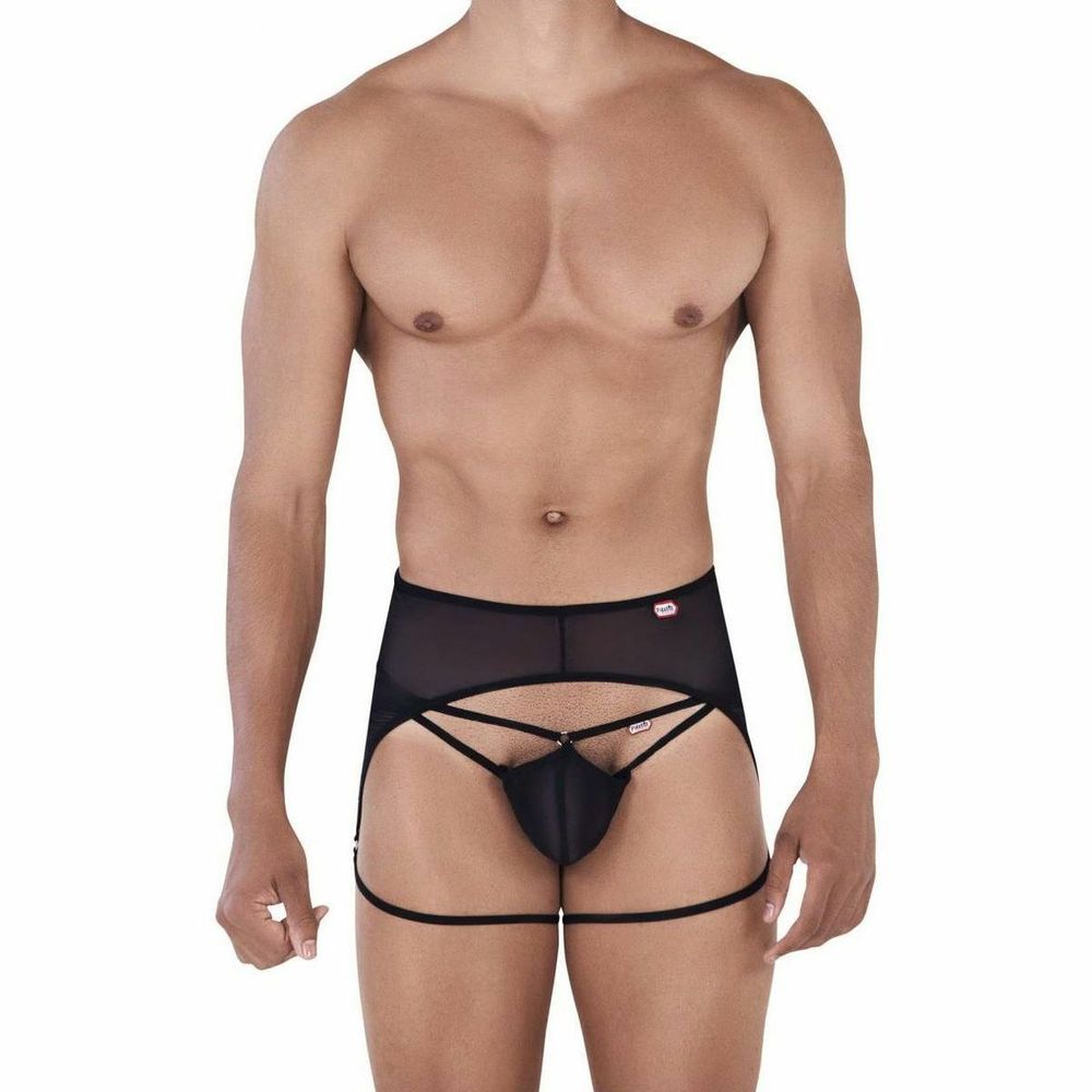 Мужские трусы джоки черные с поясом Pikante ATTILA JOCKSTRAP 033211
