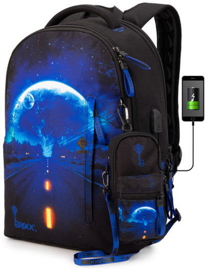 Рюкзак GROOC 14-071 + пенал + мешок + сумка-пенал