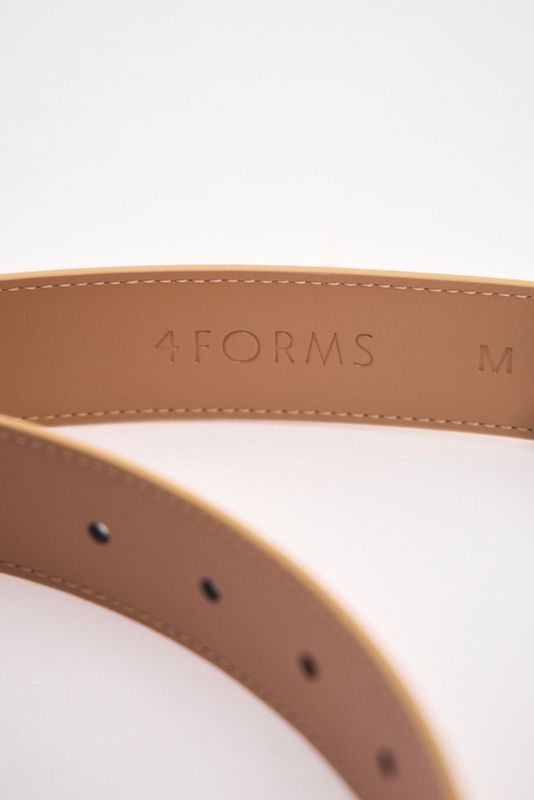 Классический ремень из кожи saffiano, 35 мм, золотой