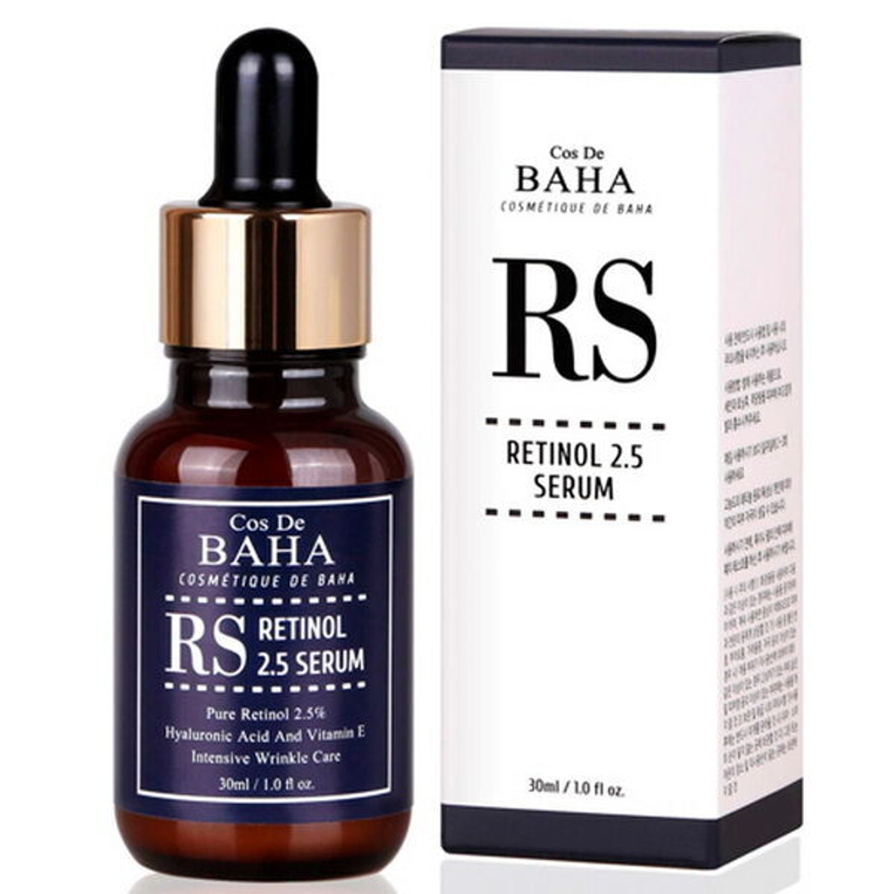 Омолаживающая сыворотка с ретинолом Cos de Baha RS Retinol 2.5 Serum, 30мл