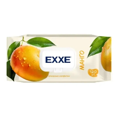 Салфетки влажные МАНГО, 120 шт EXXE