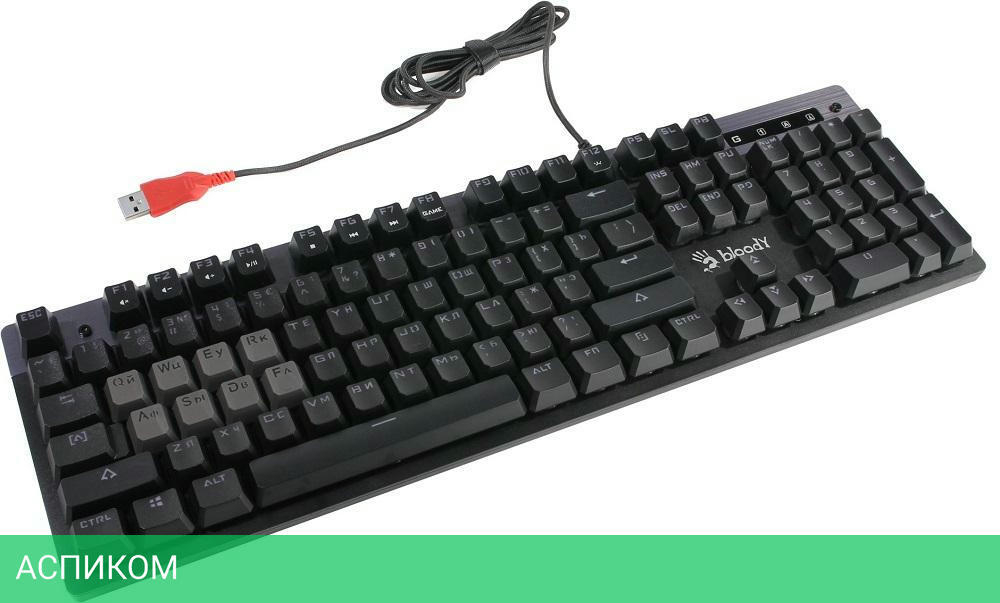 Клавиатура A4Tech Bloody B500N черный/серый