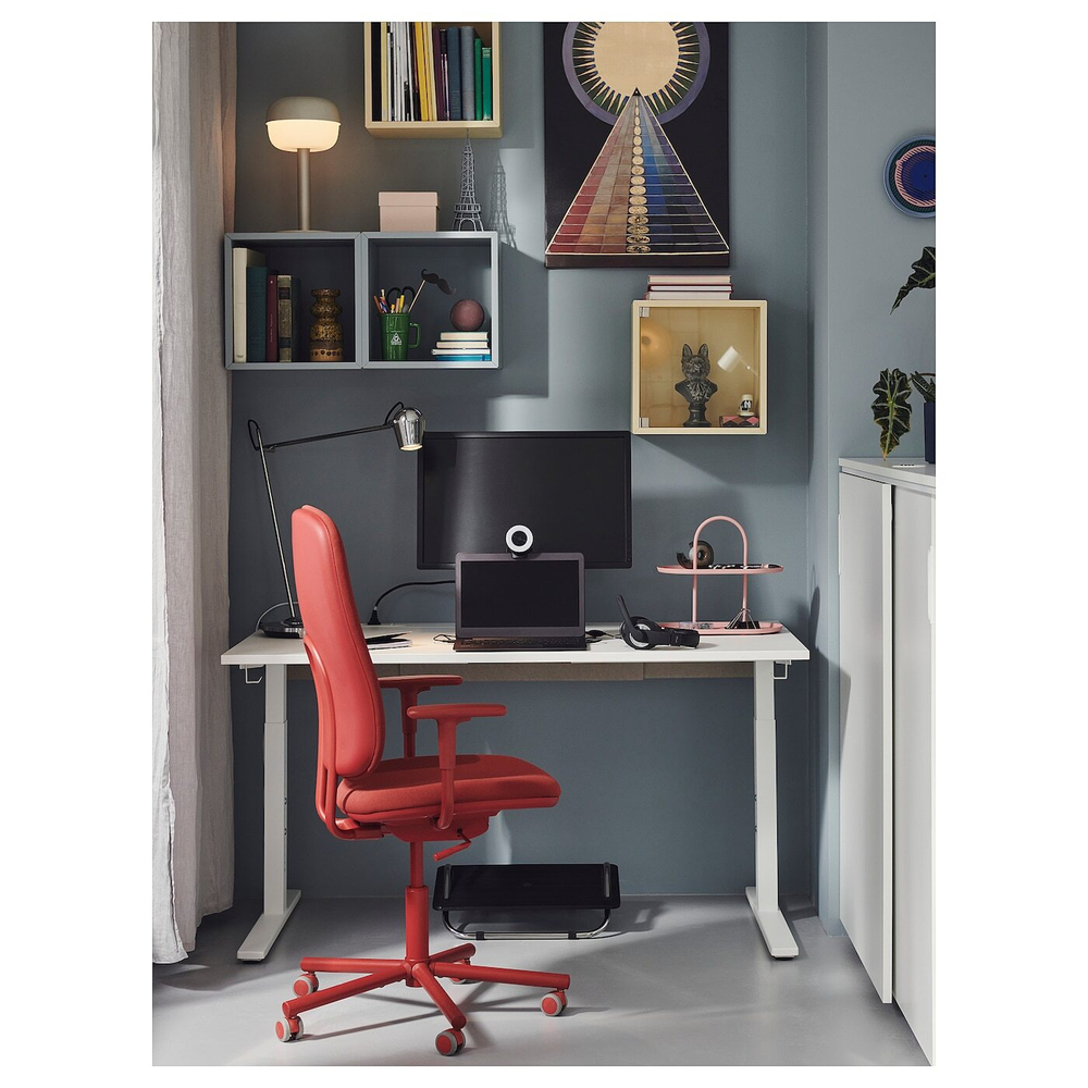 IKEA MODERMOLN  (ИКЕА МОДЕРМОЛН)  -  Настольная лампа, хром