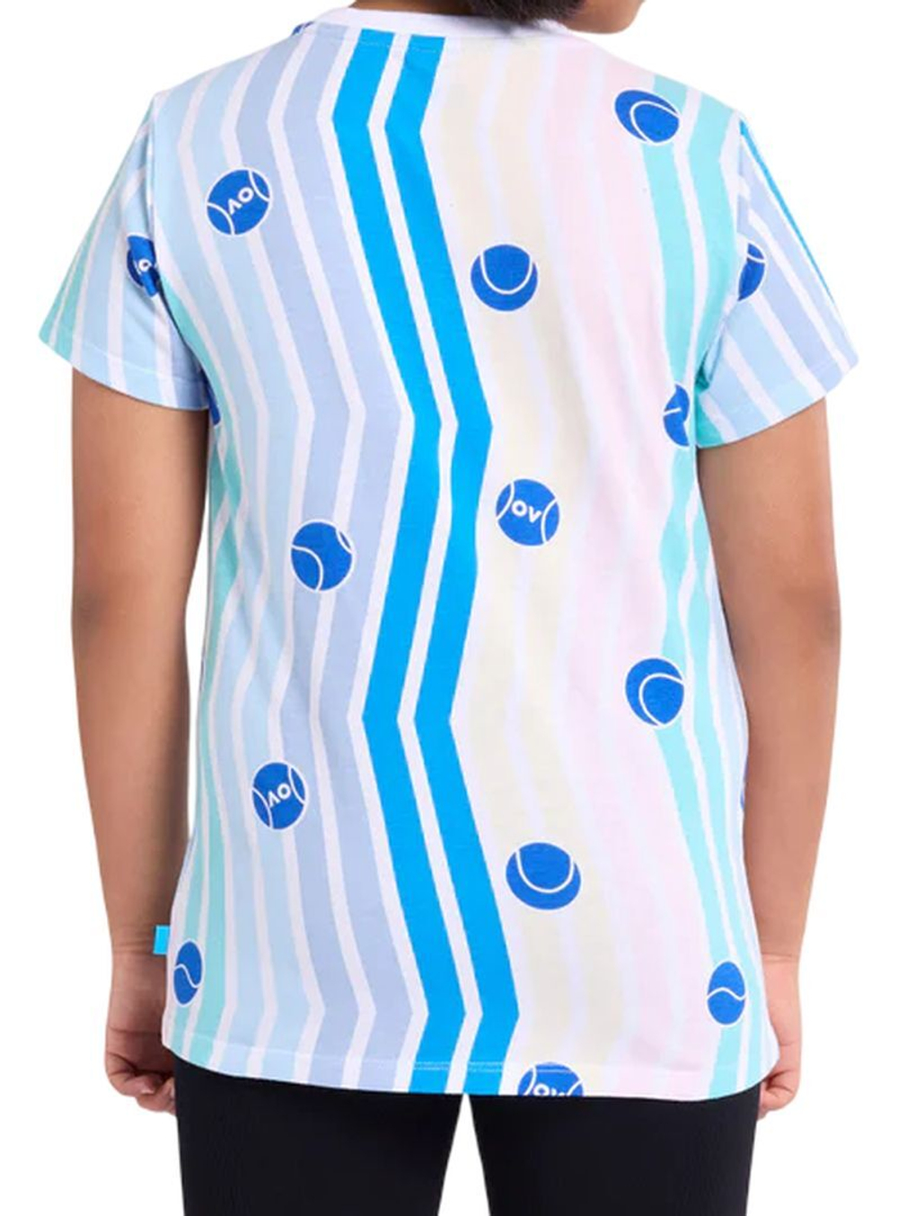 Футболка для девочки теннисная Australian Open Down The Line - разноцветный