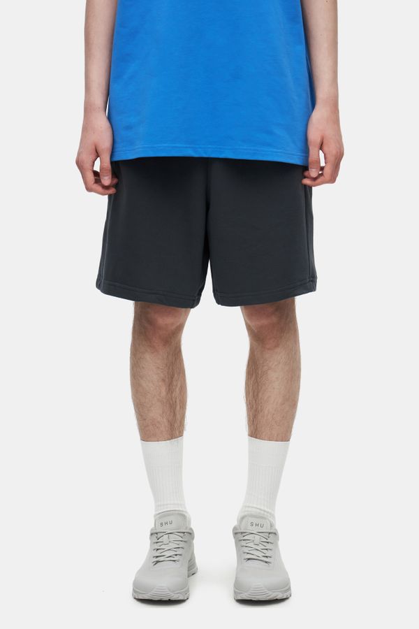 Шорты хлопковые темно-серые - фото 4