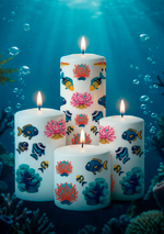 Трансфер переводной - декаль для свечей и гипса морская тематика 004 А5