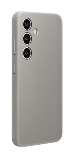 Чехол-накладка Vegan Leather Case S24 ( серо коричневый)