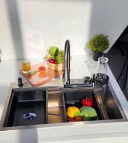 Многофункциональная кухонная мойка из нержавеющей стали BZ9954JS цвета Золотой