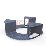 Приствольная решетка-лавка Синус