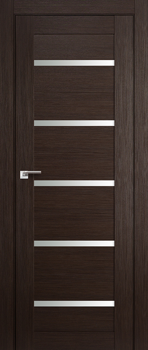 [ТОВАРА НЕТ В НАЛИЧИИ] Дверь межкомнатная Профиль Дорс №7X-Модерн, цвет венге мелинга, экошпон, стекло матовое