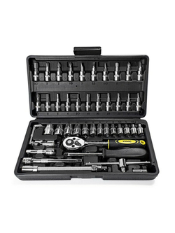 Набор инструментов 46пр. 1/4''(6гр.) (4-14мм) WMC TOOLS WMC-2462-5(New)