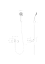 Смеситель для ванны с душем WONZON & WOGHAND, Черный матовый (WW-4530-MB)