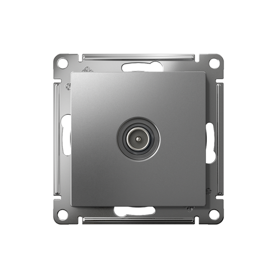 Розетка телевизионная проходная TV AtlasDesign 4дБ механизм сталь SE ATN000992
