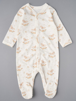 Комбинезон на кнопках "Лошадки с цветочками"