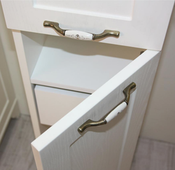 Пенал Акватон Леон Н, 190х32.5х31 дуб белый