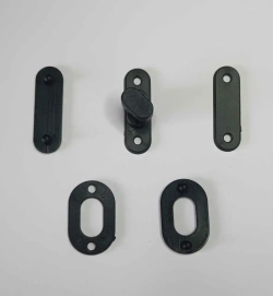 Пряжка поворотная с люверсами пластиковая 10 шт. / Поворотный замок