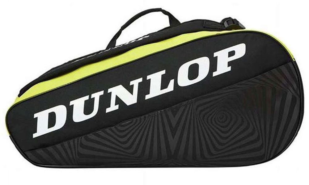 Сумка теннисная Dunlop Termobag SX Club 3 RKT - black/yellow