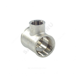 Тройник латунь никель переходной Ду 20х15х20 (3/4"х1/2"х3/4") ВР/ВР SantechSystems