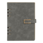 Ежедневник Basir, формат А5, материал-кожезаменитель, серый цвет, 100 листов, размер 17*23 см
