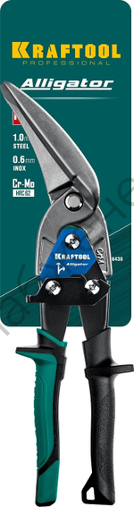 KRAFTOOL Alligator 280 мм, Правые усиленные ножницы по металлу с выносом (2328-RL)