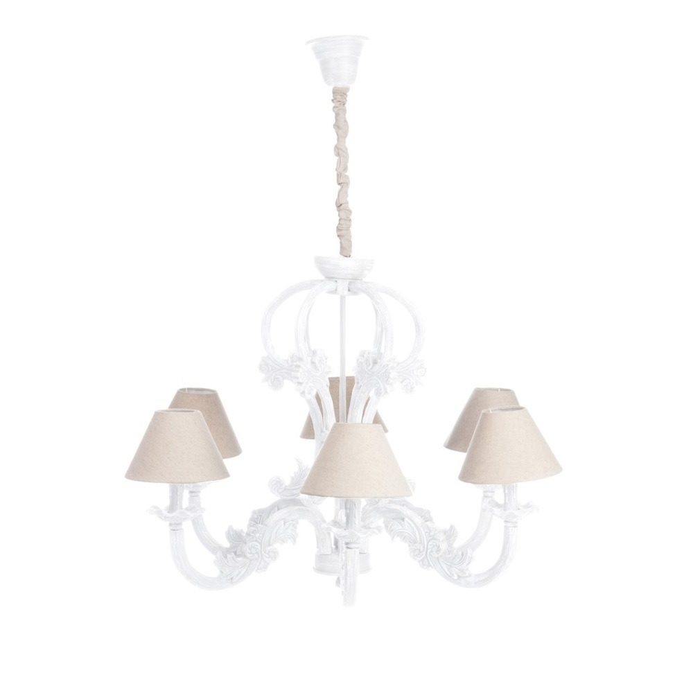 Люстра бежево-белая [Арт. 45689]