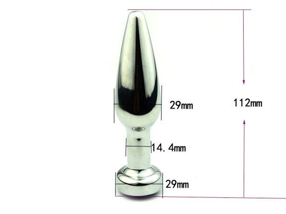 Пробка металл серебро с зеленым стразом 11,2х2,9см 47437-6MM