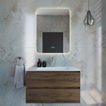 База под раковину Luka 800 подвесная, 2 выкатных ящика soft-close, С.Oak