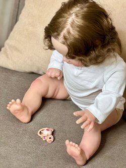 Кукла Реборн мягконабивная 55см в пакете (FA-163)