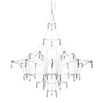 Люстра Lucciola 1E chrome