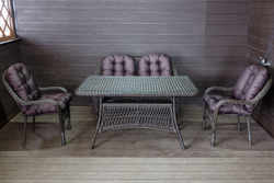 Садовый комплект из искусственного ротанга Мэдисон НЬЮ (Medison NEW) Lunch set с подушками на сиденье и спинку