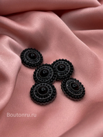 Пуговицы черные Жемчуг2