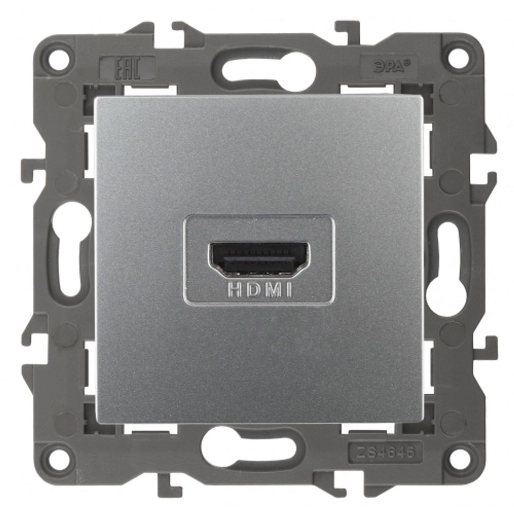 14-3114-03 ЭРА Розетка HDMI, IP20, Эра Elegance, алюминий