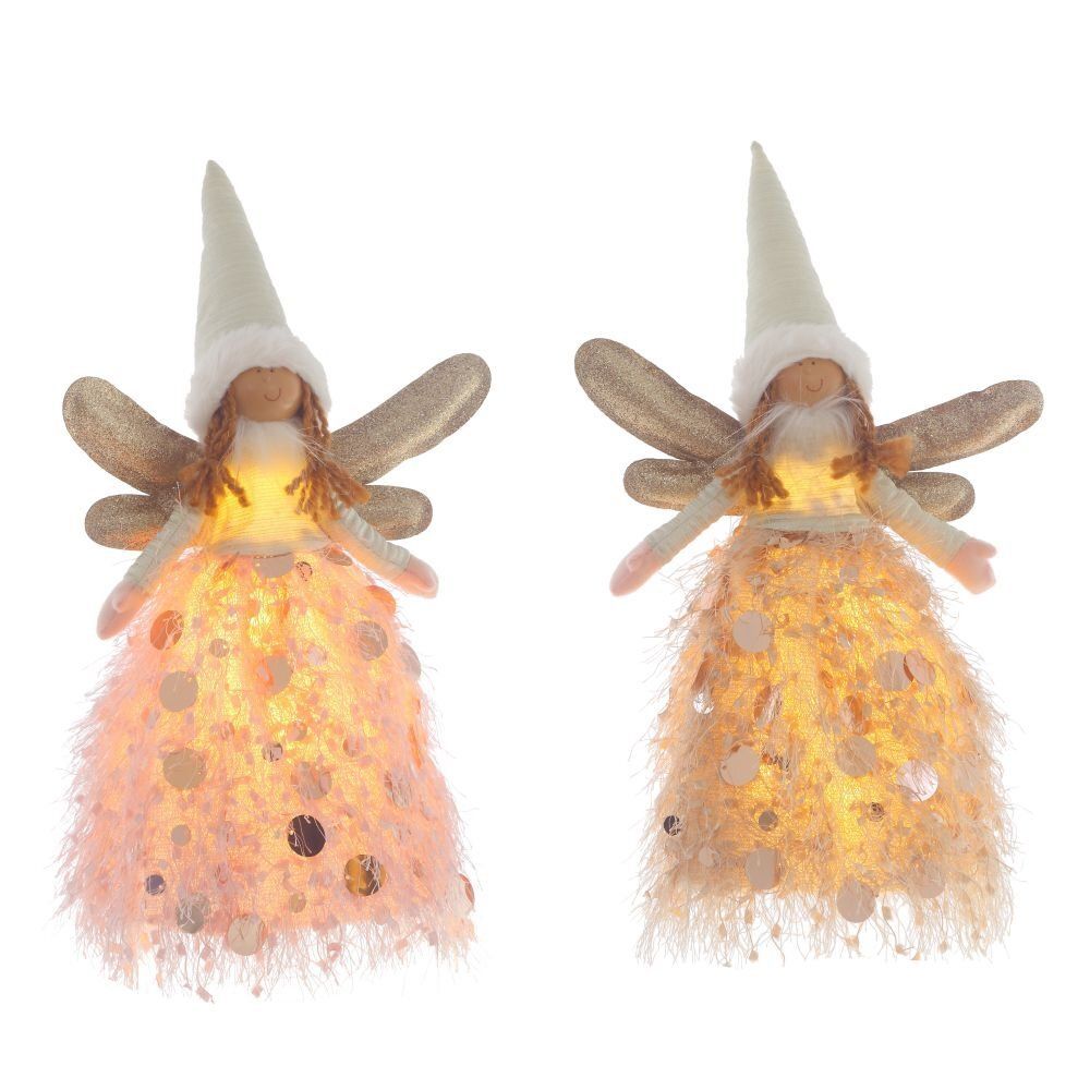 GAEM Игрушка набивная "Фея" с подсветкой (AAx3 н/п), L15 W8 H32/22 см, 2в.