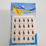 Коза Ф 3 мм Черно/красный 20 штук