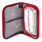 Пенал 1 отделение 1 откидная планка Alingar, лам. картон, молния, расписание, 130 х 200 мм, "Лондон", серый (красная телефон.будка)