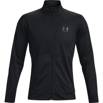 Мужская теннисная кофта Under Armour Men's UA Pique Track Jacket - черный