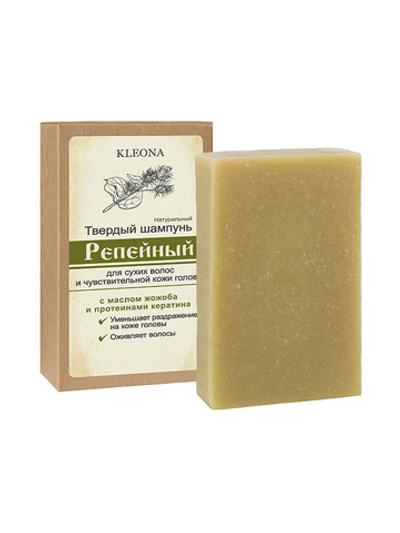 Kleona твердый шампунь Репейный, 85 г
