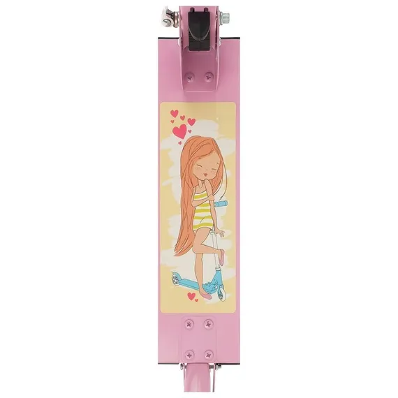 Самокат-снегокат зимний 2 в 1 «Красотка», цвет розовый