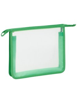 Папка для тетрадей 1 отделение А4 прозрачная/неон, пластик, на молнии (ПТ850_58235)