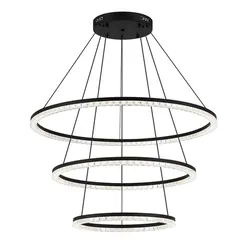 SL1018.403.03 Светильник подвесной ST-Luce черный/прозрачный LED 1*130W 4000K EUCLIDICS