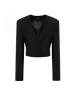 Укороченный приталенный жакет