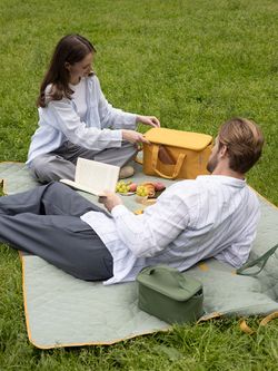 Термосумка для ланч-бокса/косметики/лекарств Smart Picnic, S, темно-зеленая