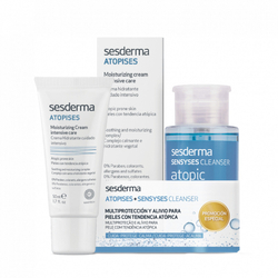 Sesderma Набор ATOPISES + SENSYSES - Крем увлажняющий Atopises, 50 мл + Лосьон липосомальный Sensyses Cleanser Atopic, 200 мл