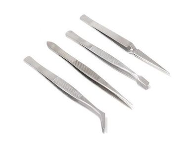 Набор пинцетов 4пр.(L-120мм) RockForce##Rock FORCE RF-69414
